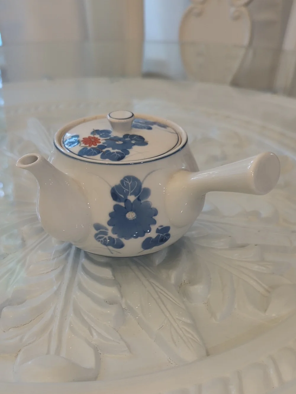 Saikai Pottery Japanese kyusu teapot